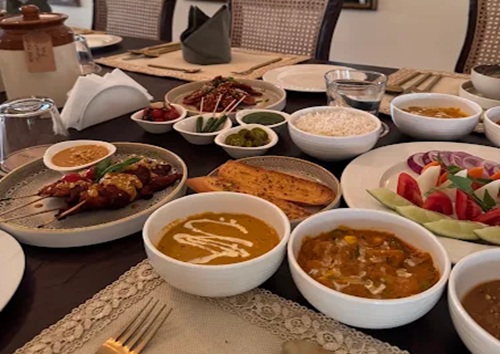 Breakfast in the woods at Vaani Greens Kaziranga