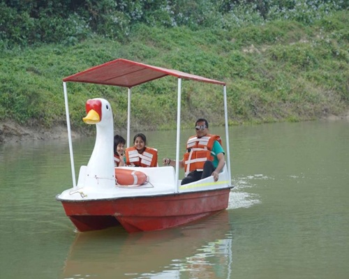 Self Boating at Vaani Greens Kaziranga